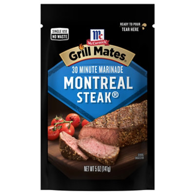 McCormick Grill Mates Montreal Steak Single Use Marinade - 5 Oz - Image 1