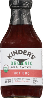 Kinders California Barbecue Sauce BBQ Organic Hot Bottle - 20.5 Oz - Image 2