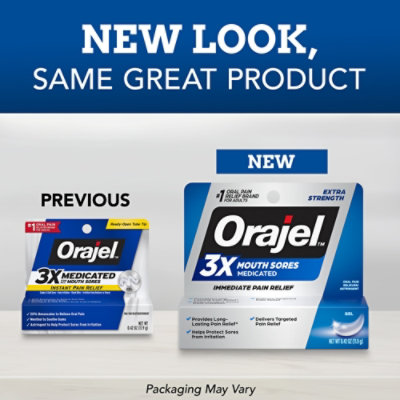 Orajel 3X Medicated For All Mouth Sores Gel - 0.42 Oz - Image 2