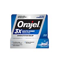 Orajel 3X Medicated For All Mouth Sores Gel - 0.42 Oz - Image 1