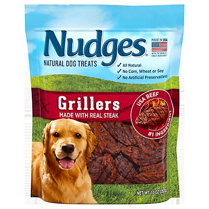 Nudges Natural Dog Treats Grillers Made With Real Steak - 10 Oz - Image 3