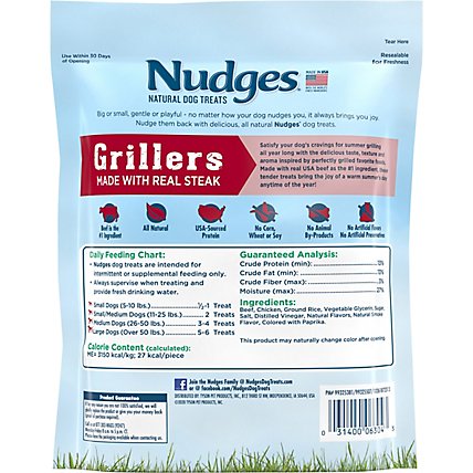 Nudges Natural Dog Treats Grillers Made With Real Steak - 10 Oz - Image 5
