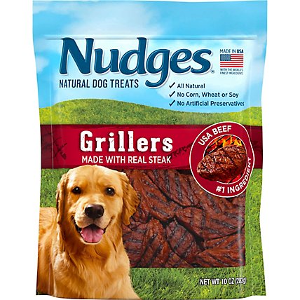 Nudges Natural Dog Treats Grillers Made With Real Steak - 10 Oz - Image 2