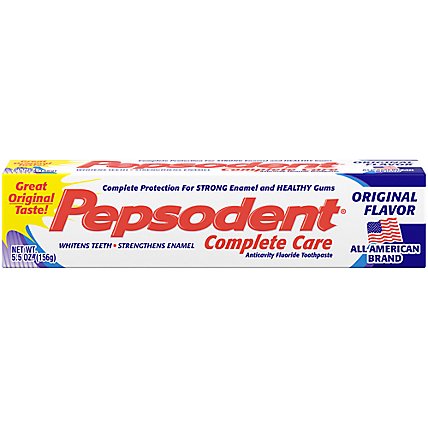 Pepsodent Complete Care Original Toothpaste - 5.5 Oz - Image 1