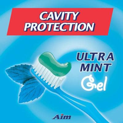 Aim Cavity Protection Toothpaste Ultra Mint Gel - 5.5 Oz - Image 2