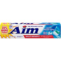 Aim Cavity Protection Ultra Mint Gel Toothpaste - 5.5 Oz - Image 1