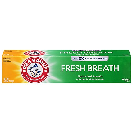 ARM & HAMMER Toothpaste Fluoride Anticavity Advance White Breath Freshening Frosted Mint - 6 Oz - Image 3