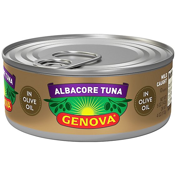 Genova Tuna Albacore Solid White in Olive Oil - 5 Oz