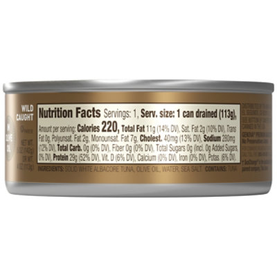 Genova Tuna Albacore Solid White in Olive Oil - 5 Oz - Image 6