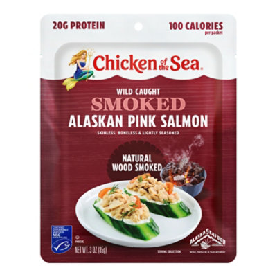 Chicken of the Sea Salmon Smoked Premium Wild-Caught Skinless & Boneless - 3 Oz