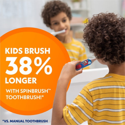 Spinbrush Super Mario Kids Spinbrush Electric Battery Soft Toothbrush - Each - Image 2