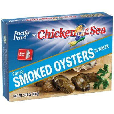 Pacific Pearl Oysters Smoked Packed in Spring Water - 3.75 Oz - Image 2