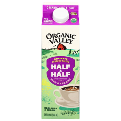 Organic Valley Half & Half Organic Ultra Pasteurized Grade A - 1 Quart - Image 3