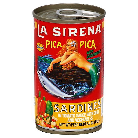La Sirena Sardines In Tomato Sauce With Chili And Vegetables Can - 5.5 Oz