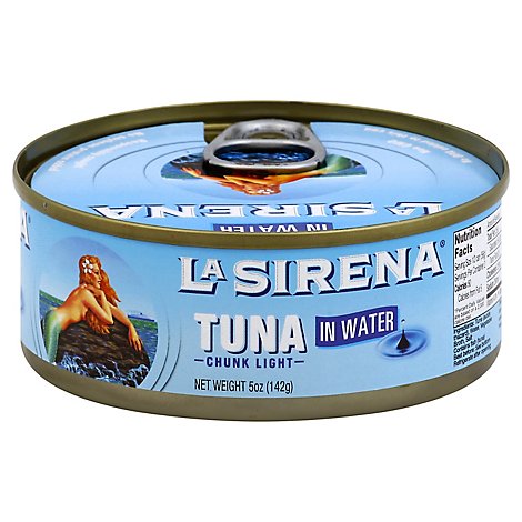 La Sirena Tuna Chunk Light In Water Can - 5 Oz