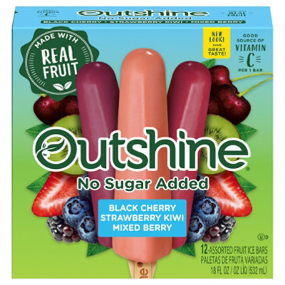 Outshine Fruit Ice Bars No Sugar Added Assorted 12 Count - 18 Fl. Oz. - Image 3