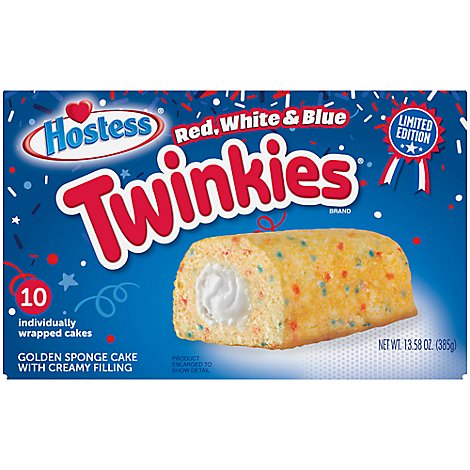 Hostess Red White and Blue Twinkies 10 Count - 13.58 Oz