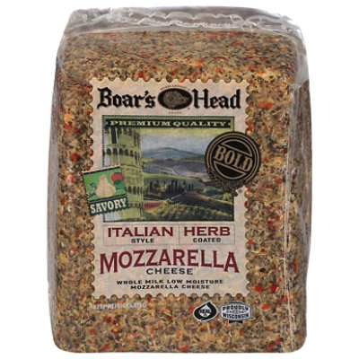 Boar's Head Italian Herb Mozzarella Cheese - Image 2