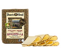 Boars Head Cheese Mozzarella Whole Milk Italian Herb - 0.50 Lb