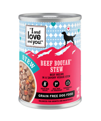 I and love and you Beef Booyah Stew Wet Dog Food - 13 Oz - Image 1