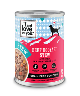 I and love and you Beef Booyah Stew Wet Dog Food - 13 Oz - Image 1