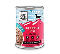 I And Love And You Dog Food Natural Grain & Gluten Free Beef Booyah Stew Can - 13 Oz