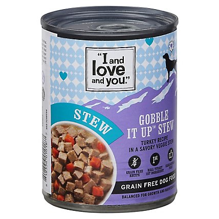 I And Love And You Dog Food Natural Grain & Gluten Free Gobble It Up Stew Can - 13 Oz - Image 2