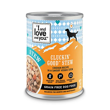 I And Love And You Dog Food Natural Grain & Gluten Free Cluckin Good Stew Can - 13 Oz