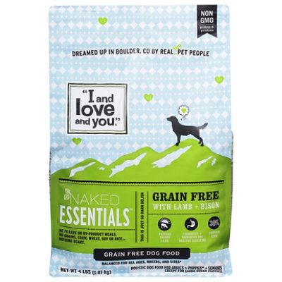 I and love and you Naked Essentials Lamb + Bison Dry Dog Food - 4 Lb - Image 2