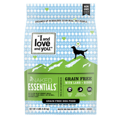 I and love and you Naked Essentials Lamb + Bison Dry Dog Food - 4 Lb - Image 2