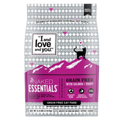 I and love and you Naked Essentials Salmon + Trout Dry Cat Food - 3.4 Lb - Image 4