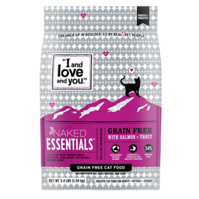 I and love and you Naked Essentials Salmon + Trout Dry Cat Food - 3.4 Lb - Image 2