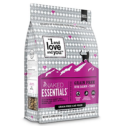 I And Love And You Cat Food Naked Essentials Salmon & Trout - 3.4 Lb - Image 1