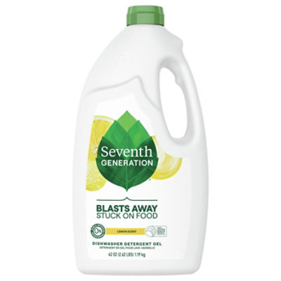 Seventh Generation Dishwasher Detergent Gel Powerful Clean Lemon Scent - 42 Oz - Image 2