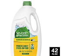 Seventh Generation Dishwasher Detergent Gel Powerful Clean Lemon Scent - 42 Oz