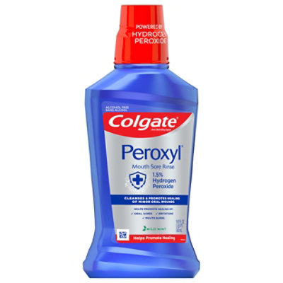 Colgate Peroxyl Mouth Sore Rinse Mild Mint - 16.9 Fl. Oz. - Image 3