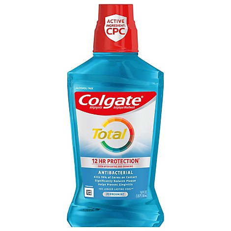 Colgate Total Mouthwash Antigingivitis Antiplaque Peppermint Blast - 16.9 Fl. Oz.
