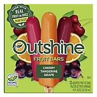 Outshine Fruit Ice Bars Cherry Grape Tangerine 12 Counts - 18 Fl. Oz. - Image 2