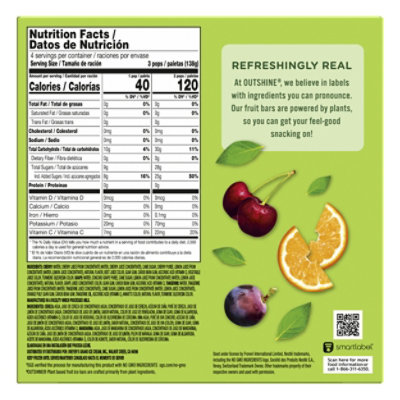 Outshine Cherry Tangerine And Grape Frozen Fruit Pops Variety Pack - 12 Count - Image 2