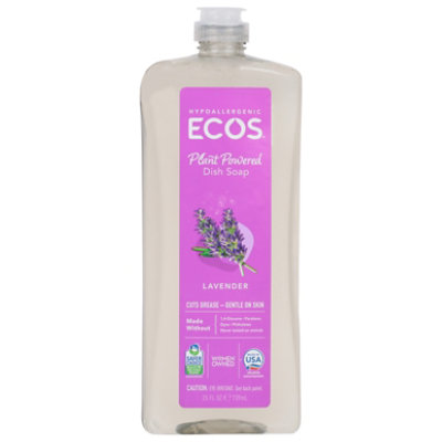 ECOS Dishmate Dish Liquid Lavender Bottle - 25 Fl. Oz.