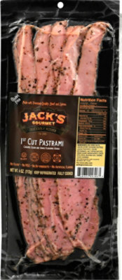 Jacks Gourmet Kosher Pastrami Sliced - 4 Oz - Image 2