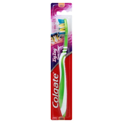 Colgate Zig Zag Deep Clean Manual Toothbrush Soft - Each - Image 1