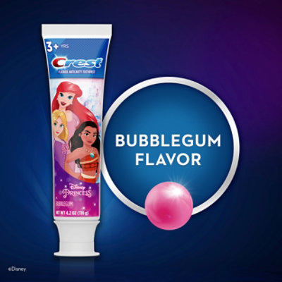 Crest Disney Princesses Bubblegum Flavor Kids Toothpaste - 4.2 Oz - Image 7