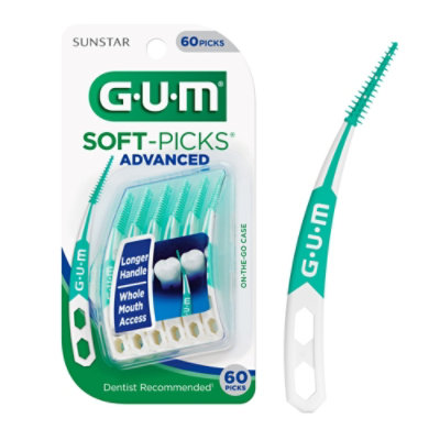 GUM Soft Picks Advanced Dentist Recommended Dental Floss Picks