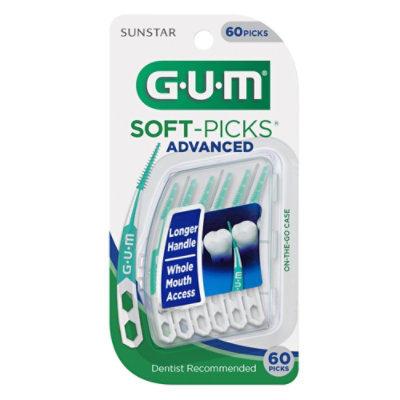 GUM Soft Picks Advanced Dentist Recommended Dental Floss Picks - 60 Count - Image 3