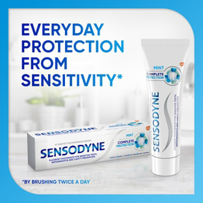 Sensodyne Toothpaste Complete Protection Sensitivity Cavity & Gingivitis - 3.4 Oz - Image 2