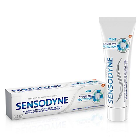 Sensodyne Toothpaste Complete Protection Sensitivity Cavity & Gingivitis - 3.4 Oz