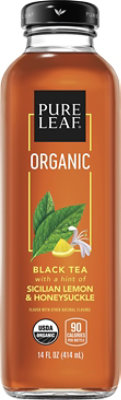 Pure Leaf Tea House Collection Organic Black Tea Sicilian Lemon & Honeysuckle - 14 Fl. Oz. - Image 2