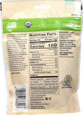 Good Sense Sunflower Kernels Roasted No Salt Organic - 7.5 Oz - Image 6
