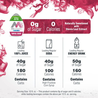 MiO Vitamins Tropical Cherry Naturally Flavored & Sweetened Liquid Water Enhancer - 1.62 Fl. Oz. - Image 4